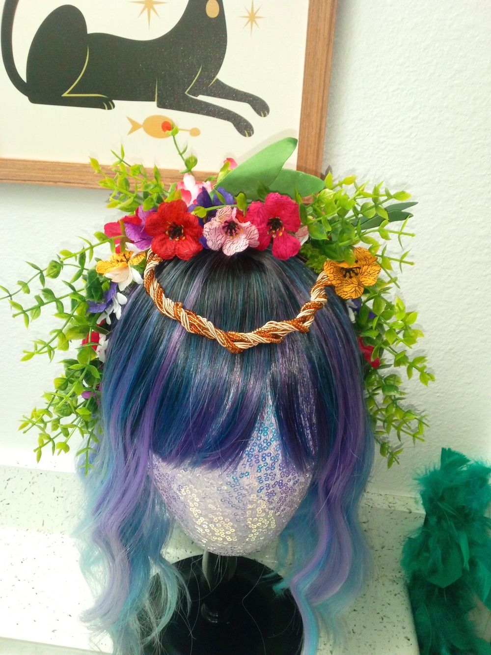 Whimsical Floral Crown Headband